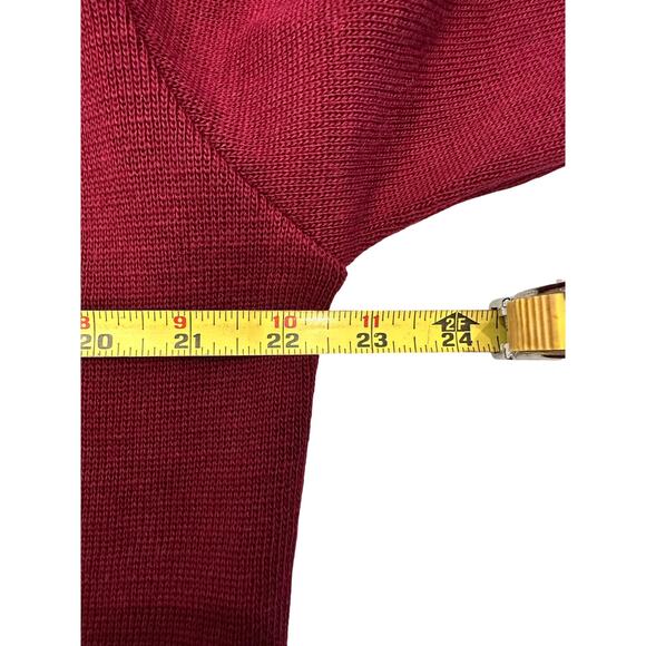 C.C. FILSON Men's L Burgundy 100% Virgin Wool Crew Pullover Sweater-NEW w/Tag - Picture 8 of 10